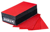 Diablo SandNet DFB323DUOH01G Hand Sanding Block, 9 in L, 3.66 in W, 80, 120, 220 Grit, Coarse, Medium, Ultra Fine